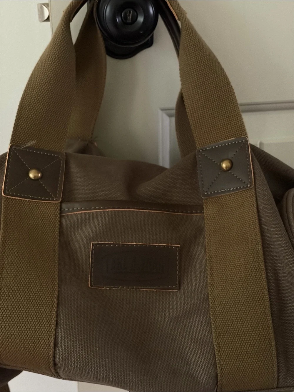 Lake & Trail Heavy Duty Canvas Duffel Bag - Olive Drab Green Weekender